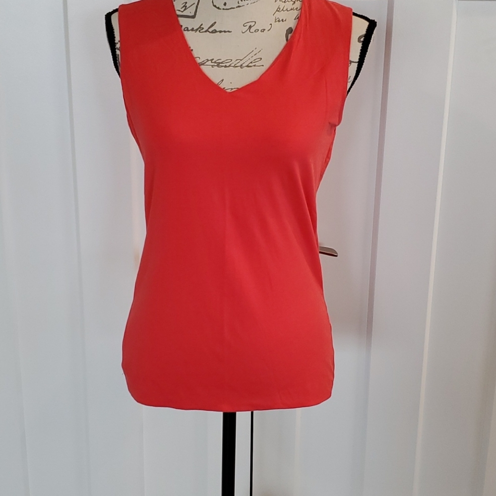 Merona coral v neck tank